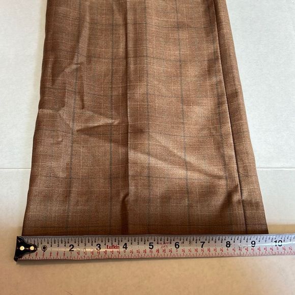 Tailor B. Moss Plaid Lined Trousers Slacks Dress Pants - Picture 7 of 15